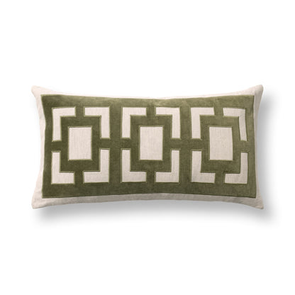Olive Green 50% Cotton Pattern TD Corbin 14x26 Collection