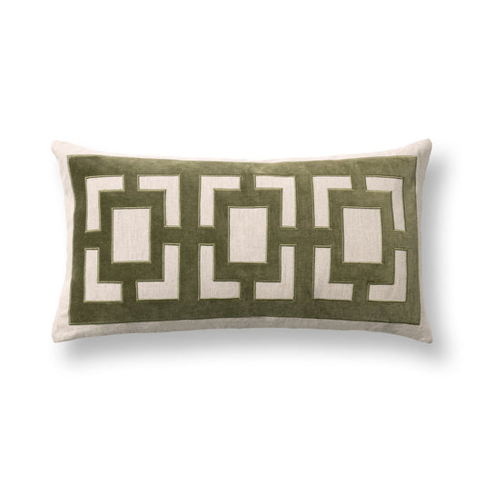 Olive Green 50% Cotton Pattern TD Corbin 14x26 Collection