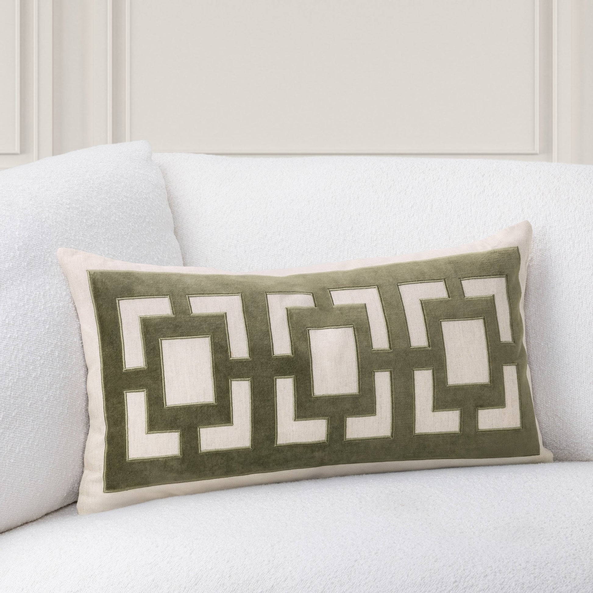 Olive Green 50% Cotton Pattern TD Corbin 14x26 Collection
