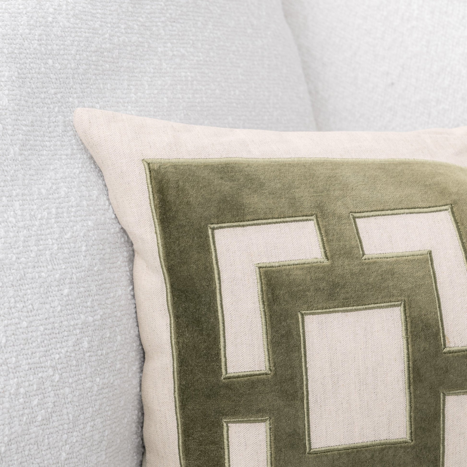 Olive Green 50% Cotton Pattern TD Corbin 14x26 Collection