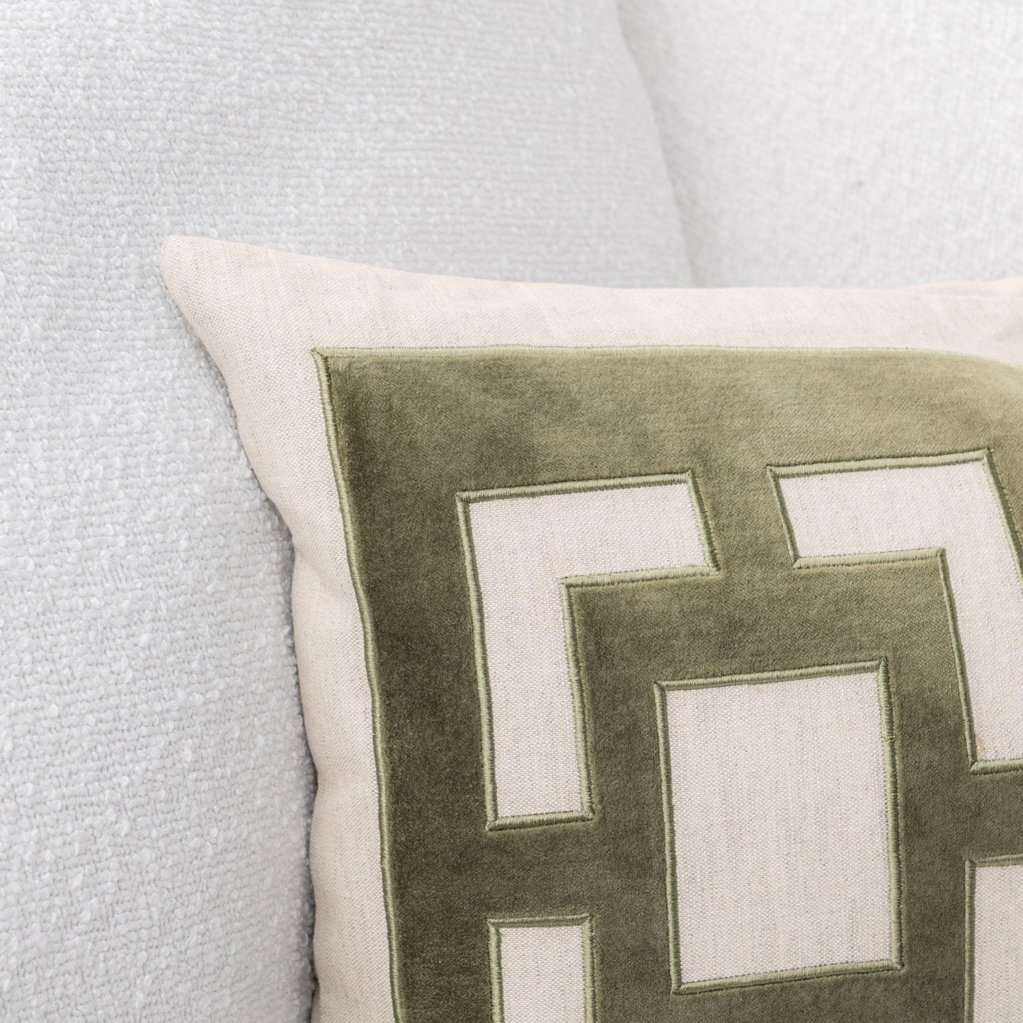 Olive Green 50% Cotton Pattern TD Corbin 14x26 Collection