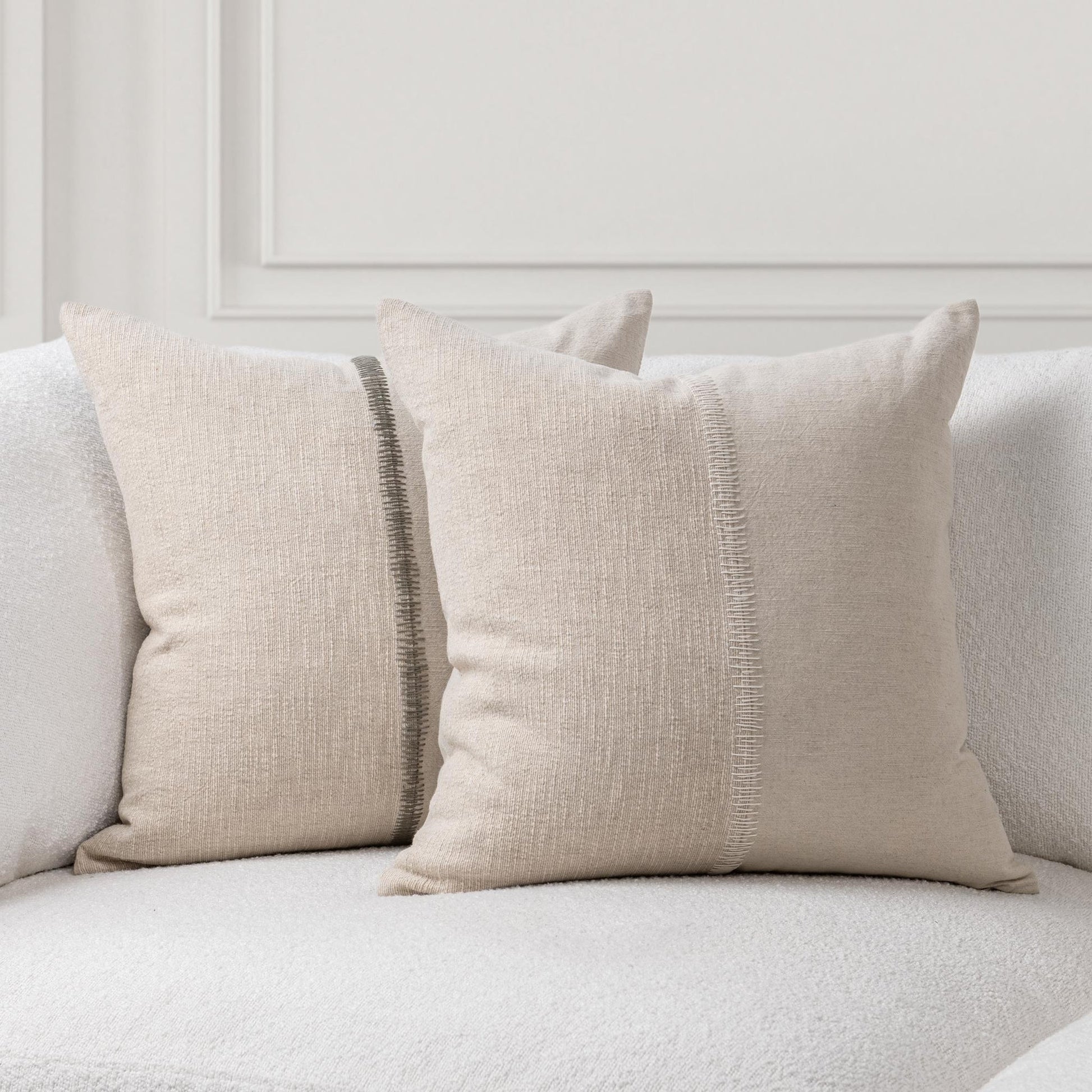 Natural/Dry Sage 50% Cotton Solid SR Nisha 22x22 Collection