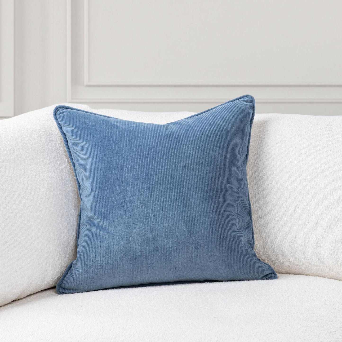 Sea Blue 100% Polyester Solid SR Memoir 22x22 Collection