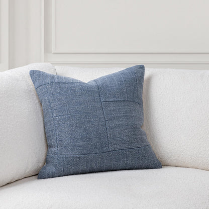 Sea Blue 100% Linen Solid SR Moksha 20x20 Collection