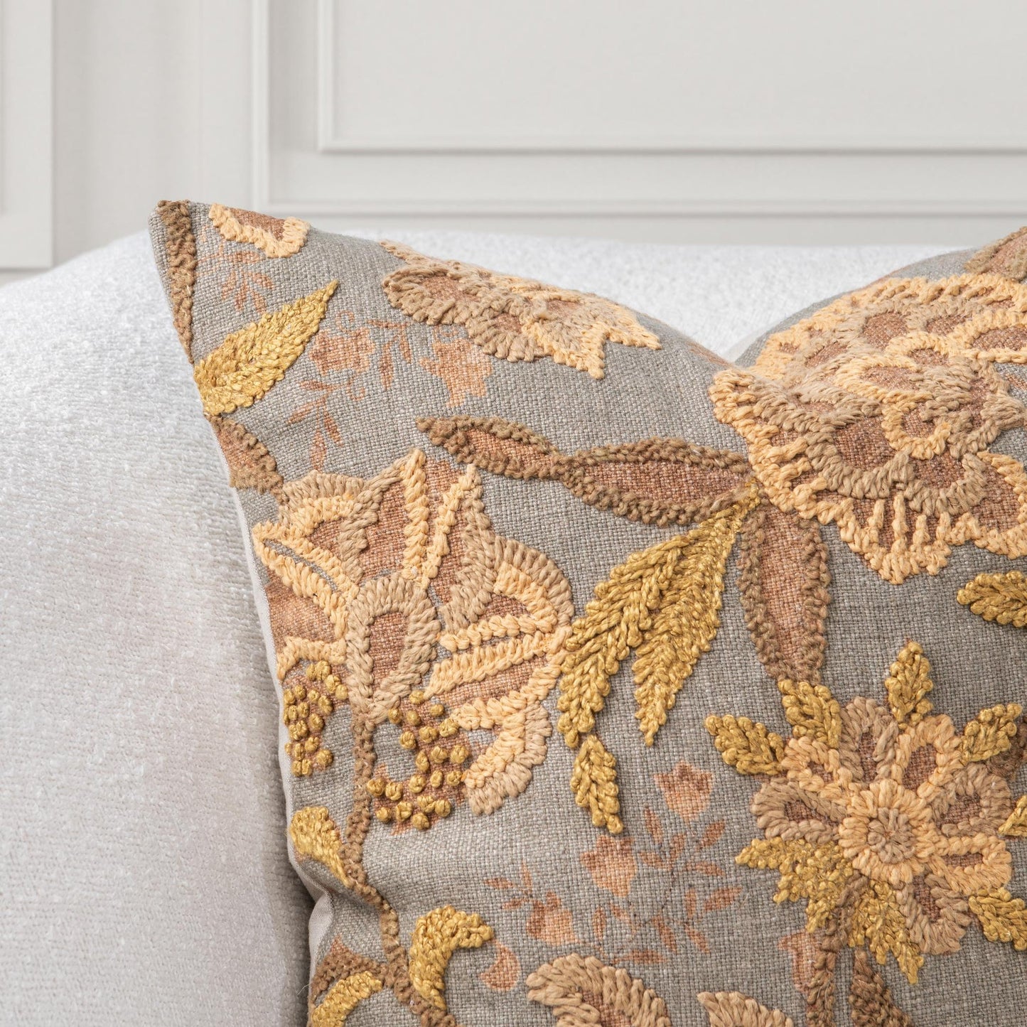 Dry Sage 38% Linen Pattern SR Anika 22x22 Collection