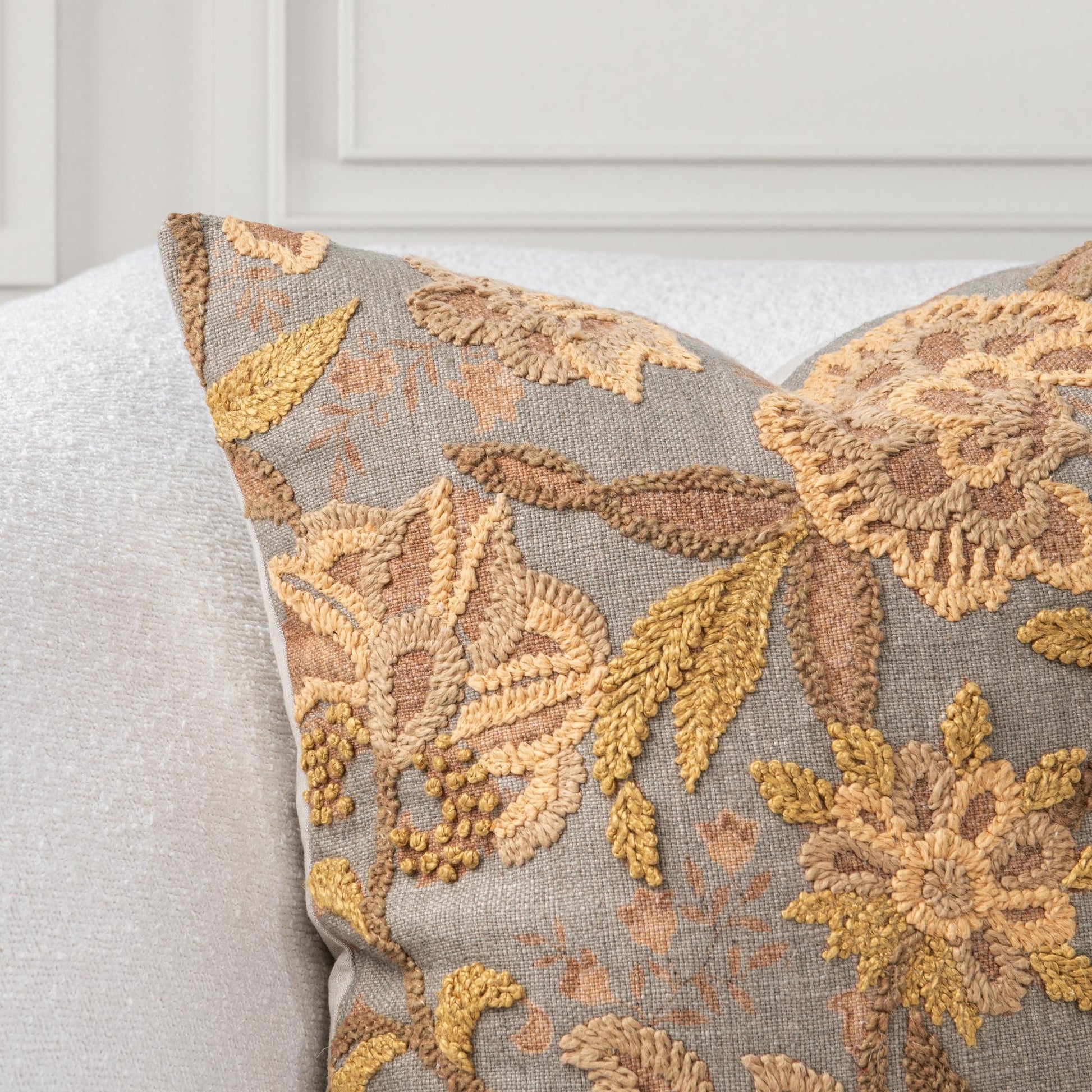 Dry Sage 38% Linen Pattern SR Anika 22x22 Collection