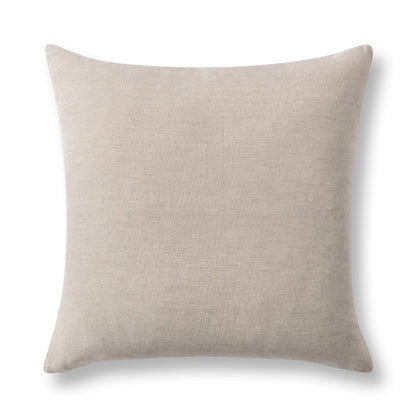 Ivory/Natural 60% Linen Pattern VC Bikram 22x22 Collection