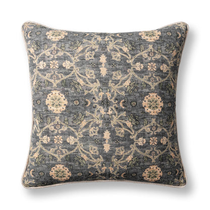 Blue Sea Multi 100% Linen Pattern SR Ira 22x22 Collection