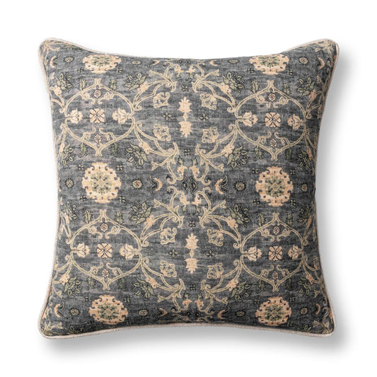 Blue Sea Multi 100% Linen Pattern SR Ira 22x22 Collection