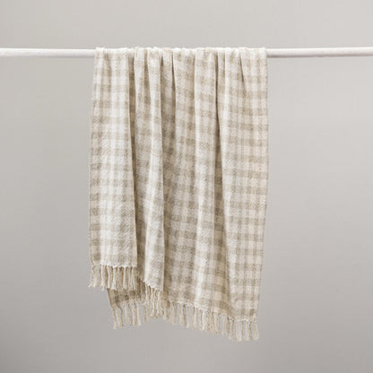 Natural/Ivory 70% Viscose Blankets & Throw TC Sari Throw 50x70 Collection