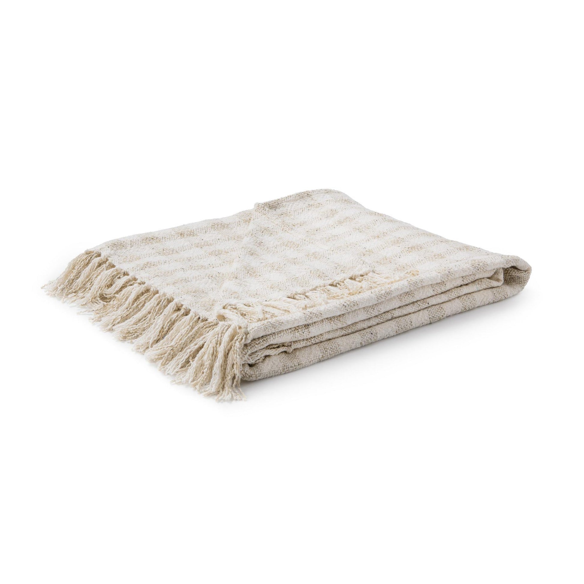 Natural/Ivory 70% Viscose Blankets & Throw TC Sari Throw 50x70 Collection