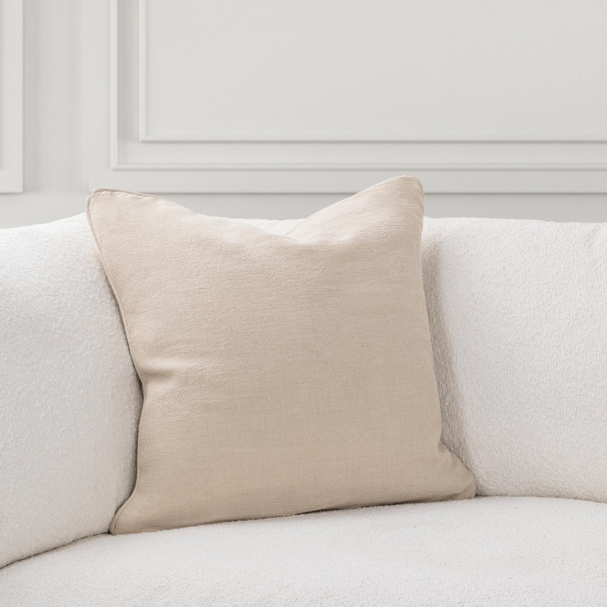 Linen Oat 100% Linen Solid SLD Bedford 22x22 Collection