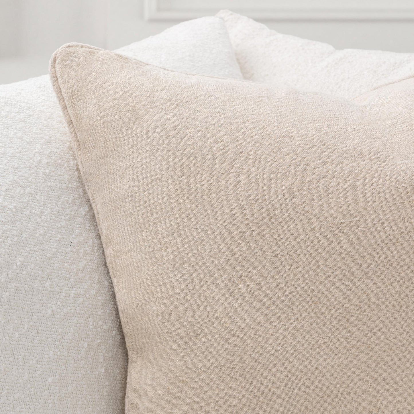 Linen Oat 100% Linen Solid SLD Bedford 22x22 Collection