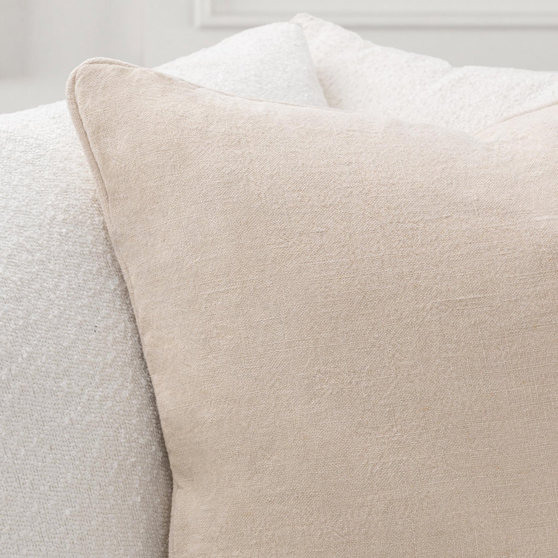 Linen Oat 100% Linen Solid SLD Bedford 22x22 Collection