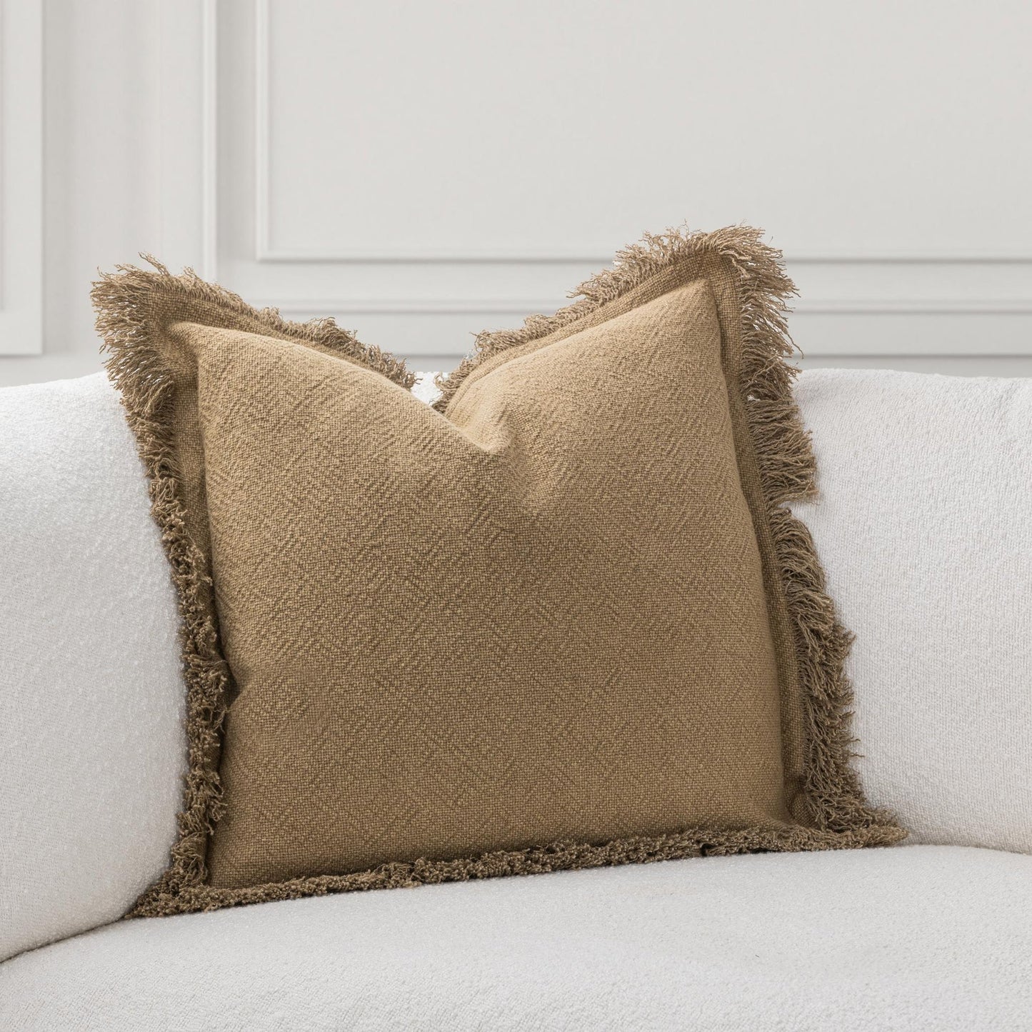 Toasted Oat 60% Cotton Solid SLD Lauren 22x22 Collection