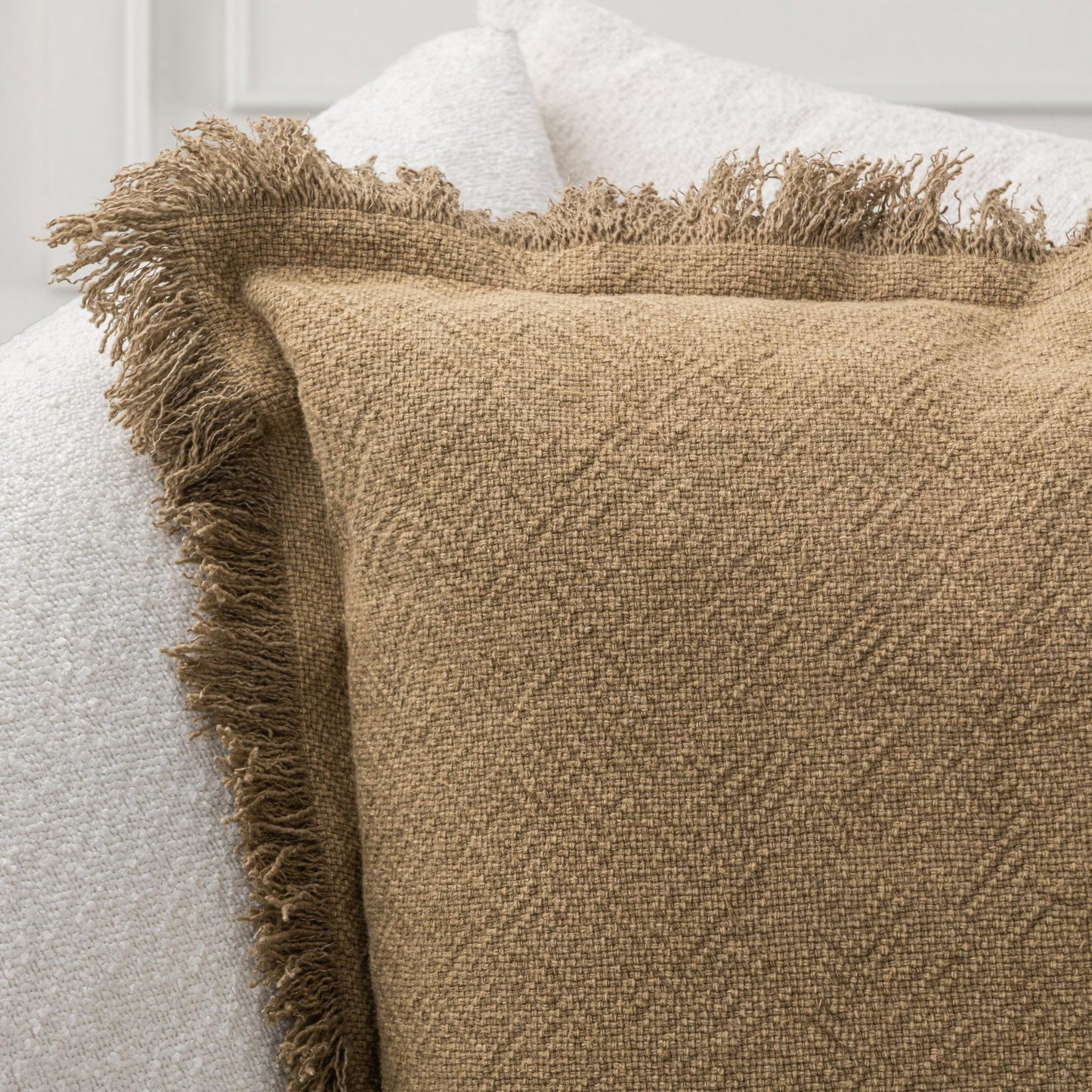 Toasted Oat 60% Cotton Solid SLD Lauren 22x22 Collection