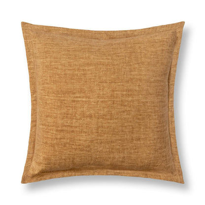 Turmeric 100% Belgian Flax Linen Solid SLD Solstice 22x22 Collection