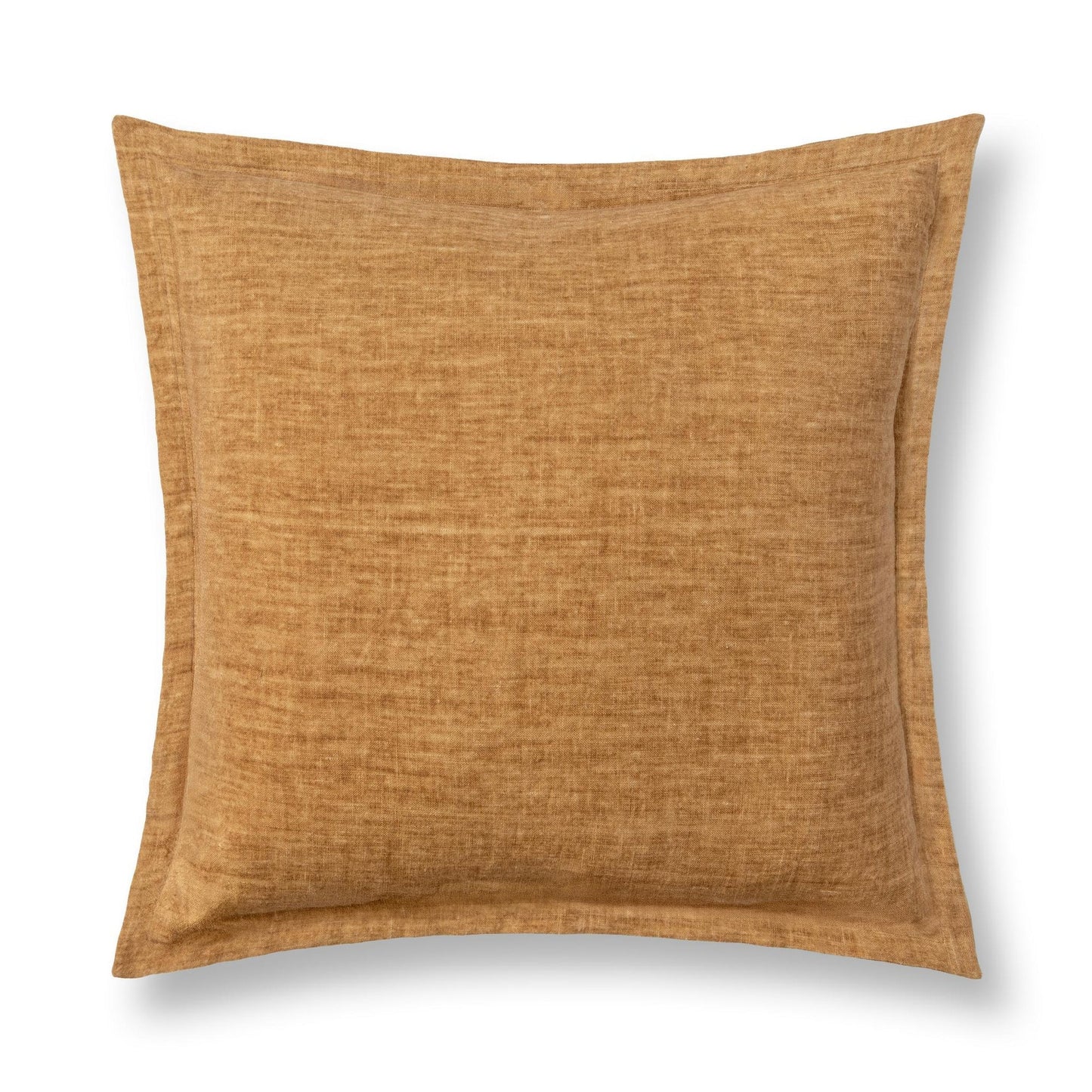 Turmeric 100% Belgian Flax Linen Solid SLD Solstice 22x22 Collection