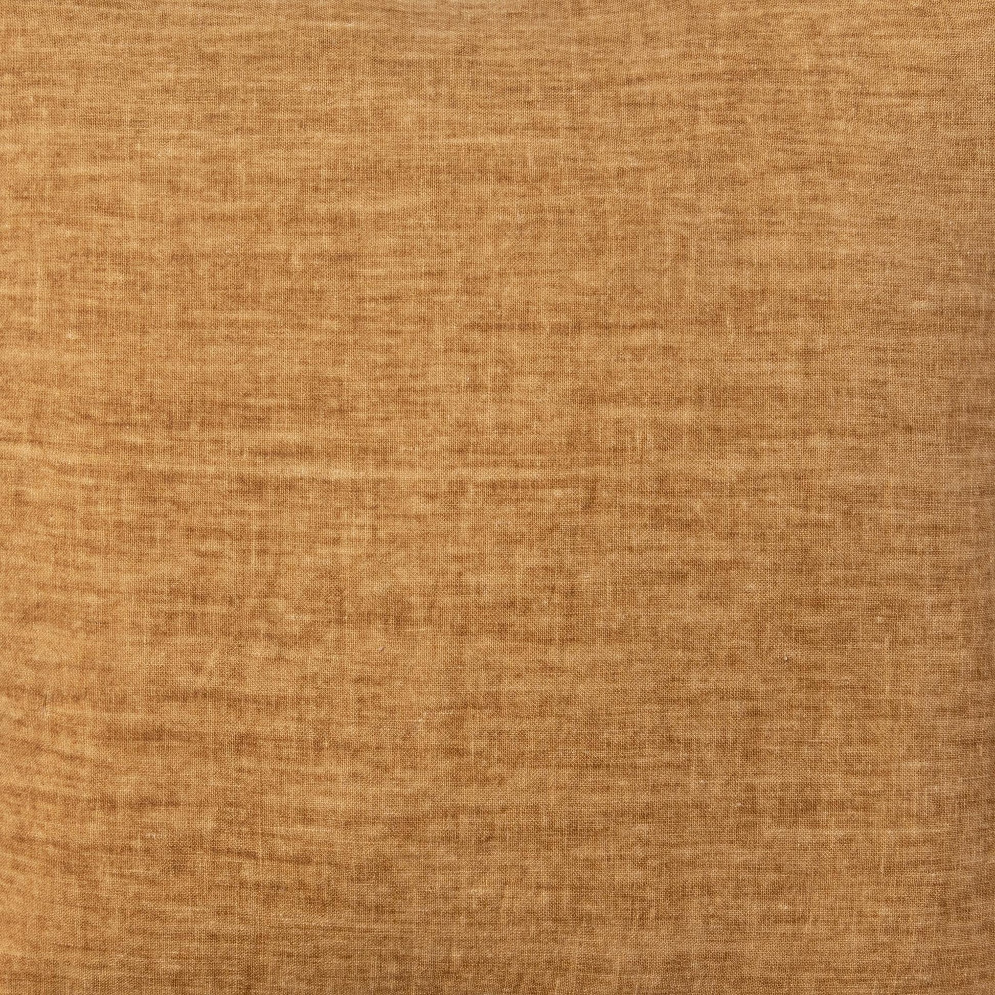 Turmeric 100% Belgian Flax Linen Solid SLD Solstice 22x22 Collection