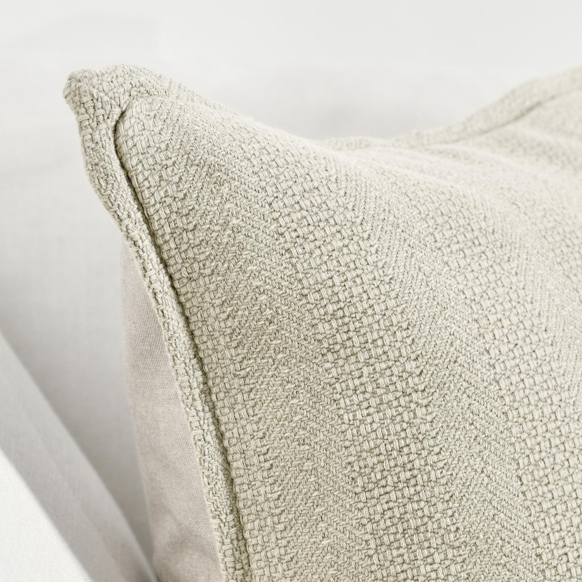 Natural 100% Cotton Texture Solid VE Rhodes 18x18 Collection
