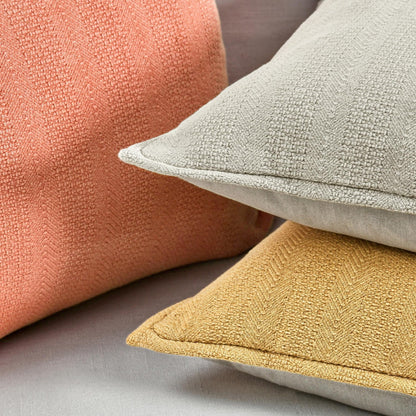 Natural 100% Cotton Texture Solid VE Rhodes 18x18 Collection