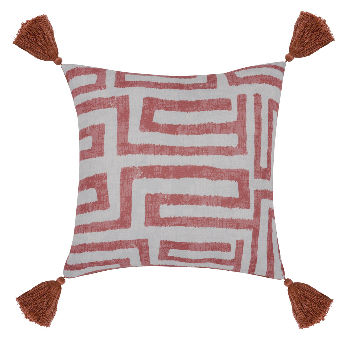 Red Clay 100% Polyester Performance Indoor/Outdoor Indoor/Outdoor Karo Collection