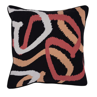 Black Multi 100% Polyester Performance Indoor/Outdoor Indoor/Outdoor Atlas Collection