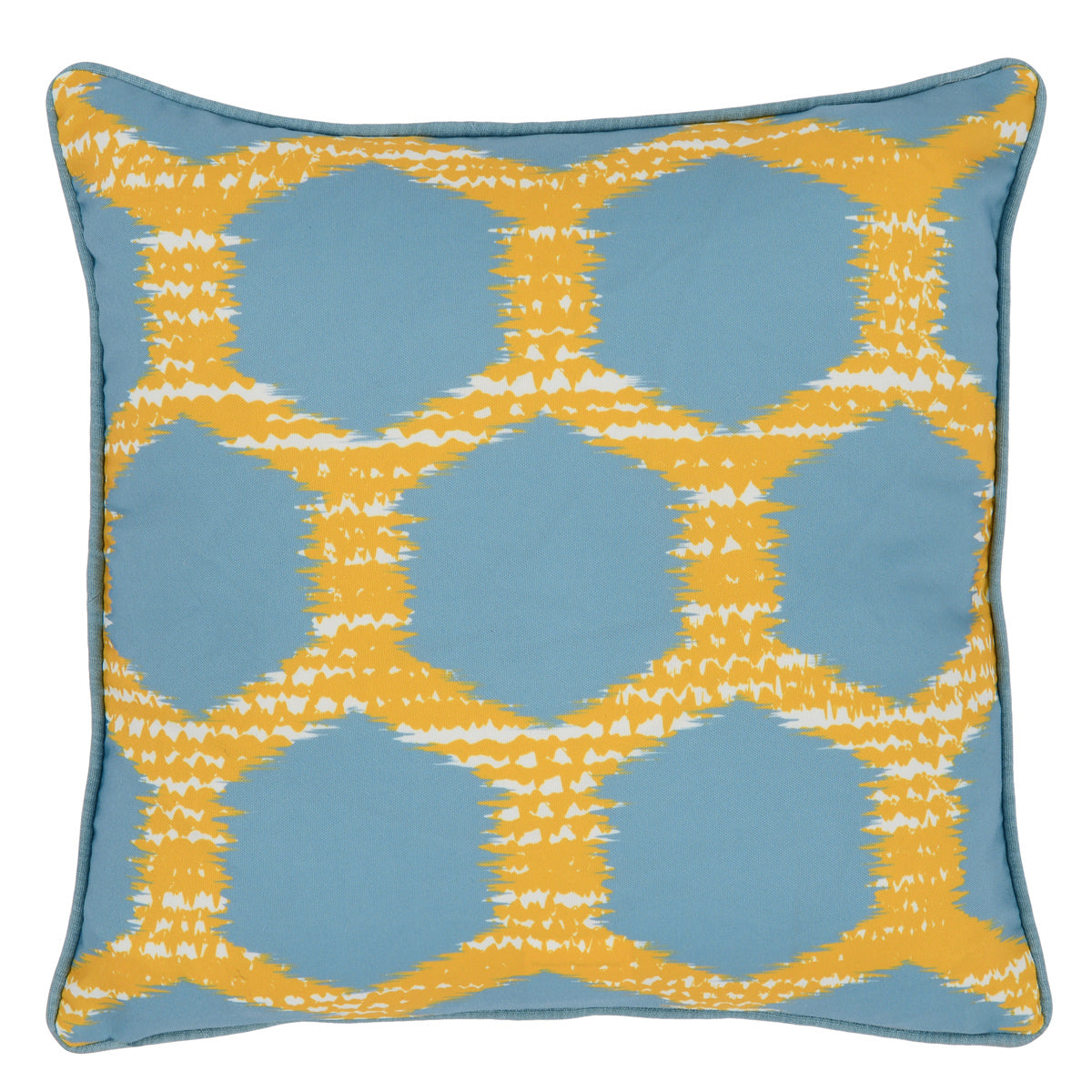 Yellow/Blue 100% Polyester Performance Indoor/Outdoor Indoor/Outdoor Gaines Collection