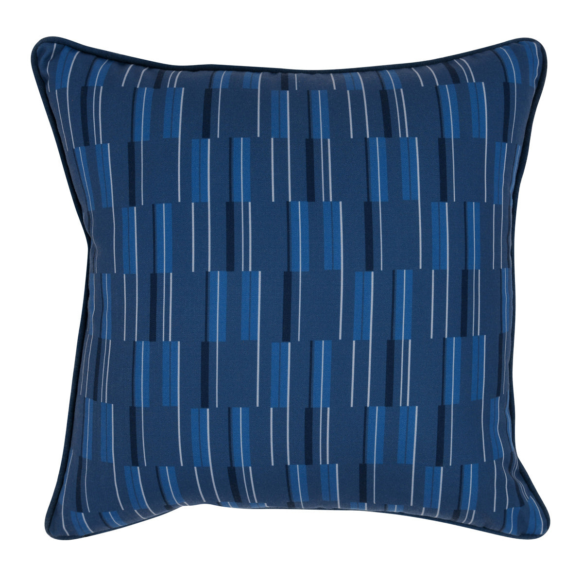Blue 100% Polyester Performance Indoor/Outdoor Indoor/Outdoor Nantucket 22x22 Collection