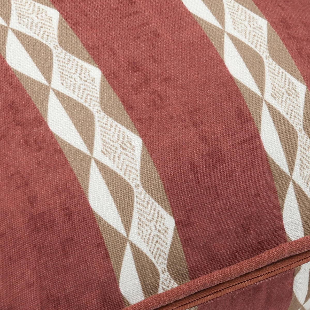 Clay Red 100% Polyester Performance Indoor/Outdoor Indoor/Outdoor Delray Collection