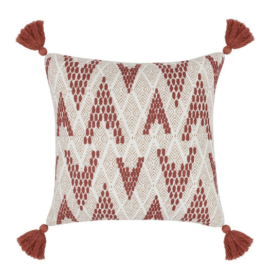 Natural/Clay Red 100% Polyester Performance Indoor/Outdoor Indoor/Outdoor Sanibel Collection