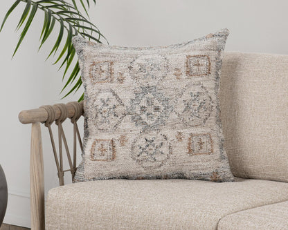 Gray Multi 100% Polyester Performance Indoor/Outdoor Performance Lukens 22x22 Collection