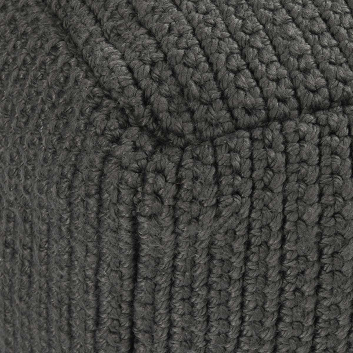 Dark Gray 100% Polyester Performance Indoor/Outdoor Performance Prism Pouf Collection