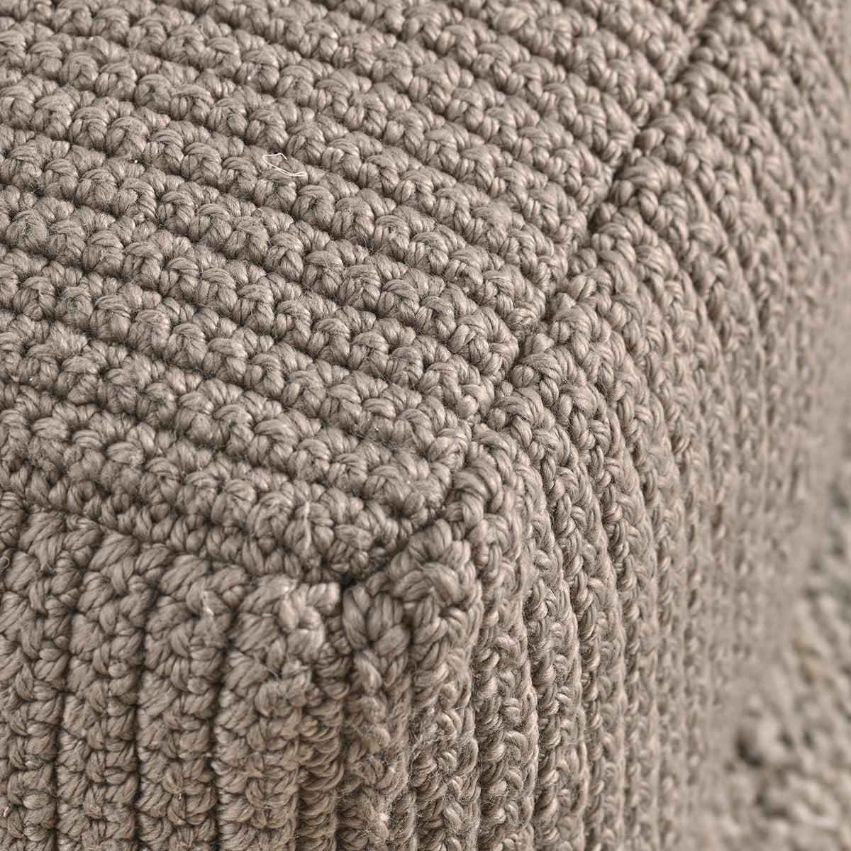 Natural 100% Polyester Performance Indoor/Outdoor Performance Prism Pouf Collection