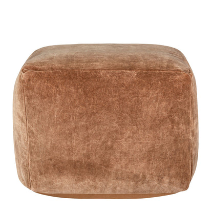Hazel 100% Cotton Solid Heirloom Velvet Pouf Collection