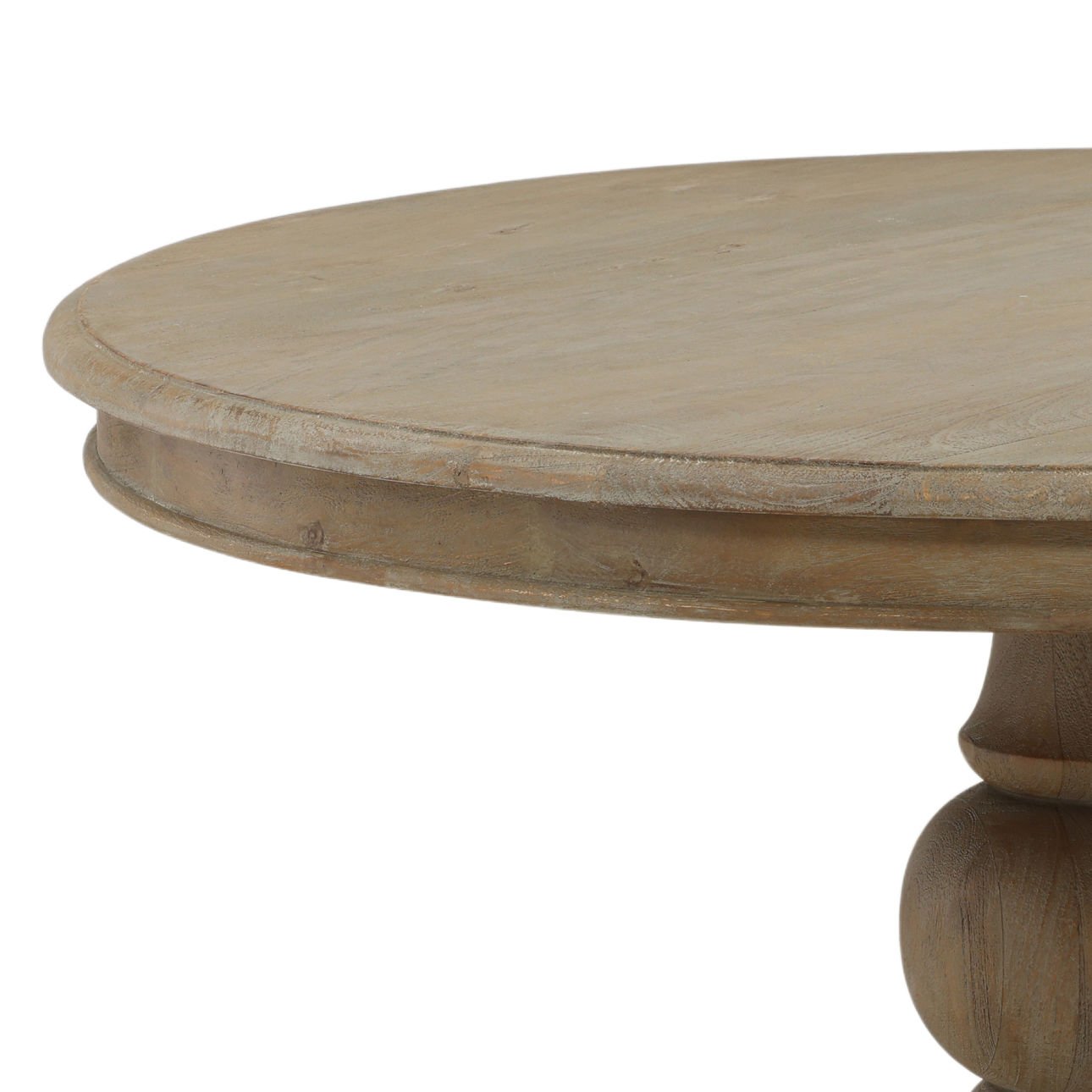Light Warm Wash Finish Mango Wood Table 47 in Wide
