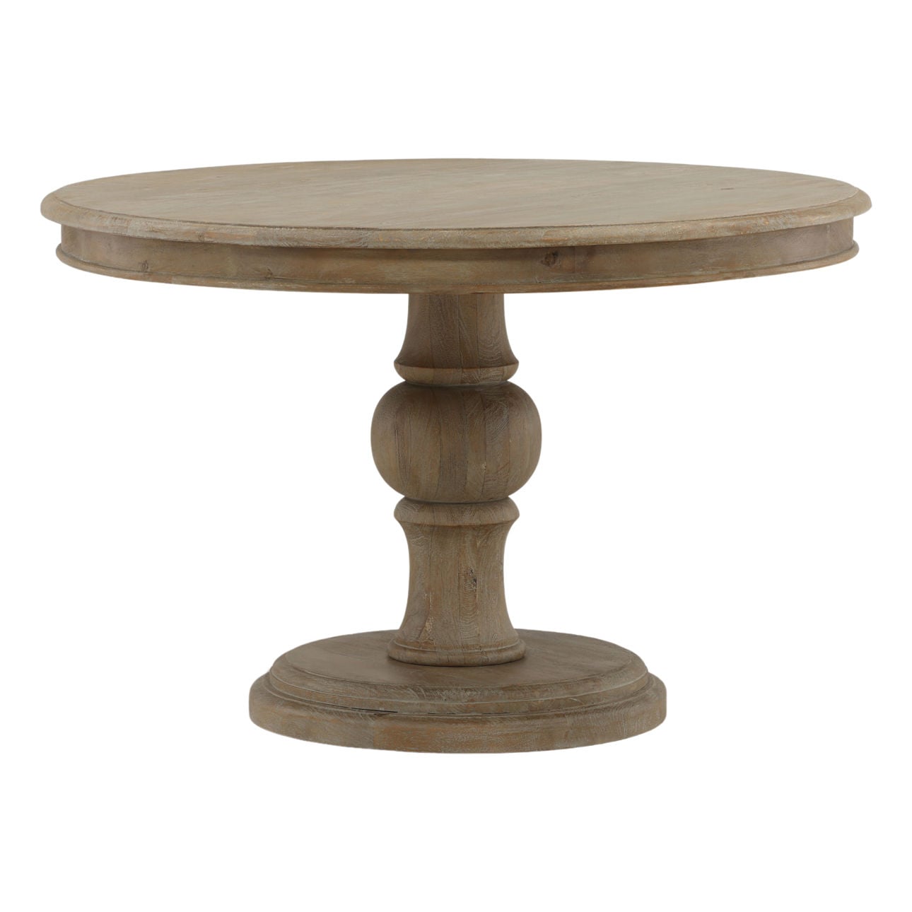 Light Warm Wash Finish Mango Wood Table 47 in Wide