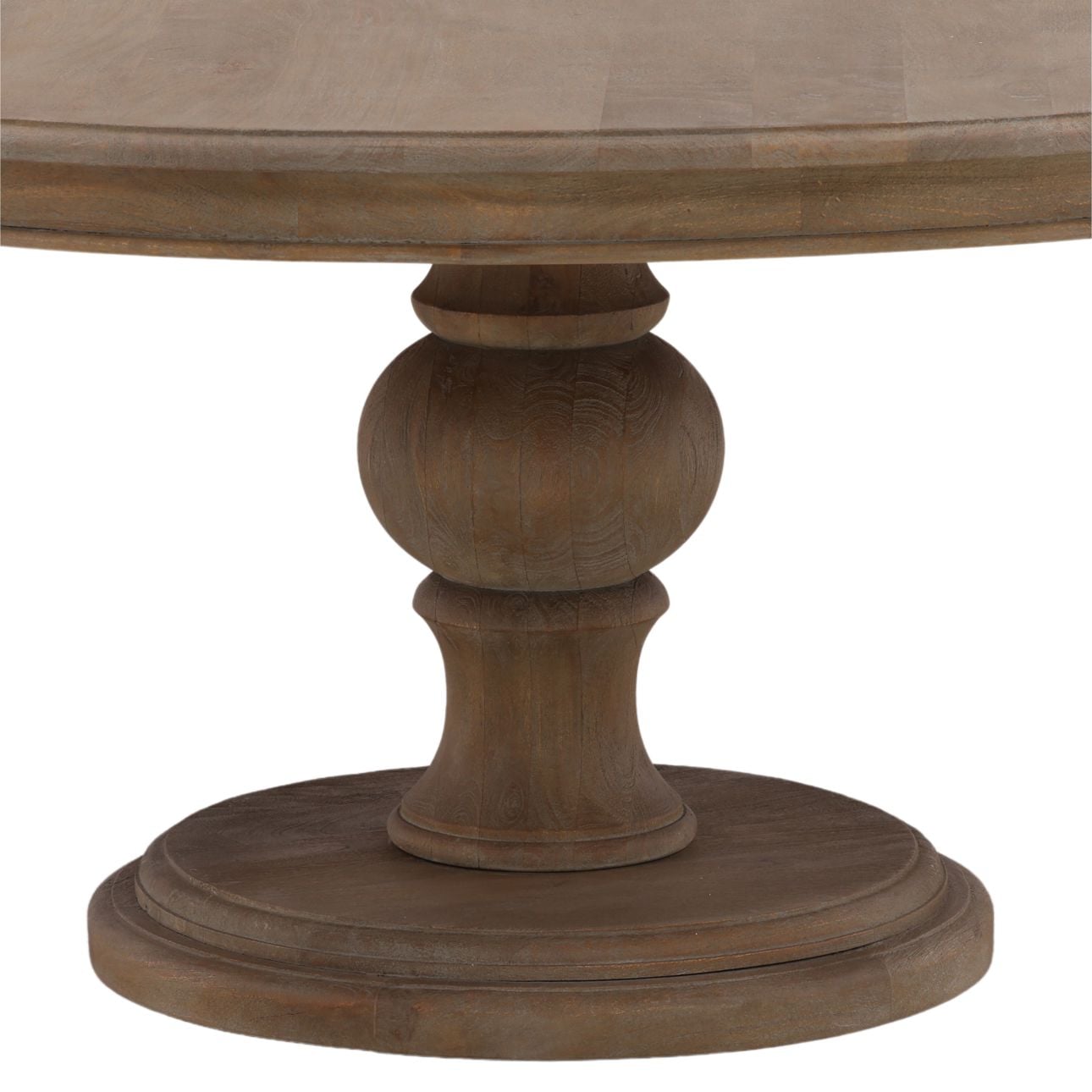 Light Warm Wash Finish Mango Wood Table 47 in Wide