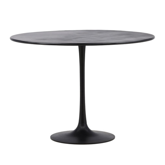 Antique Black Finish Iron Table 42 in Wide