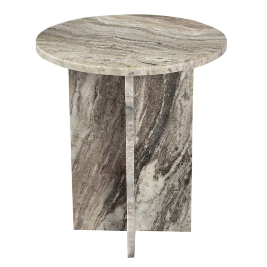 Neutral Tones Marble Table 18 in Wide