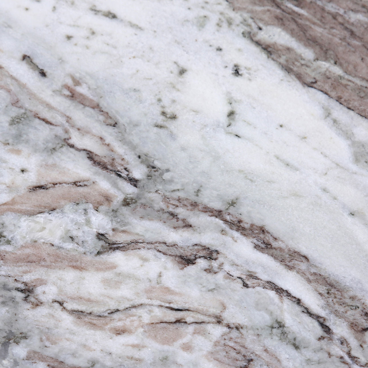 Brown and White Marble with Natural Veining Sanwar Marble Table 18 in Wide