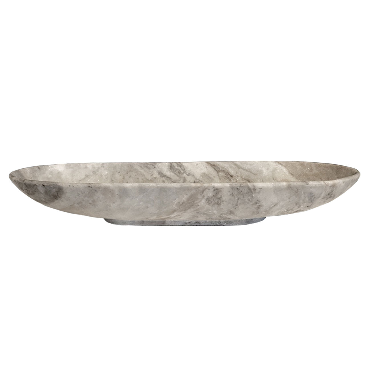White Natural Marble Bowl 25.5 in Wide