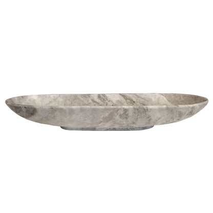 White Natural Marble Bowl 25.5 in Wide