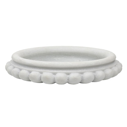 White Marble Bowl 17.5 in Wide