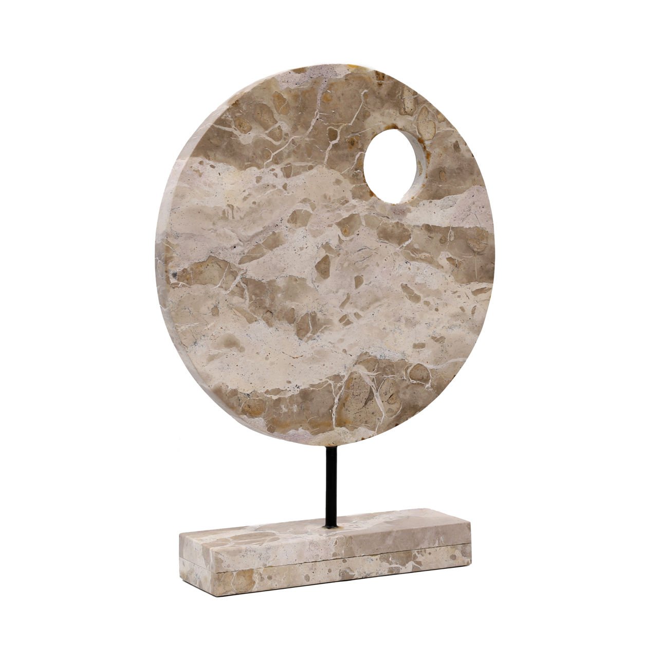 Natural Marble Sculpture 13 in Wide