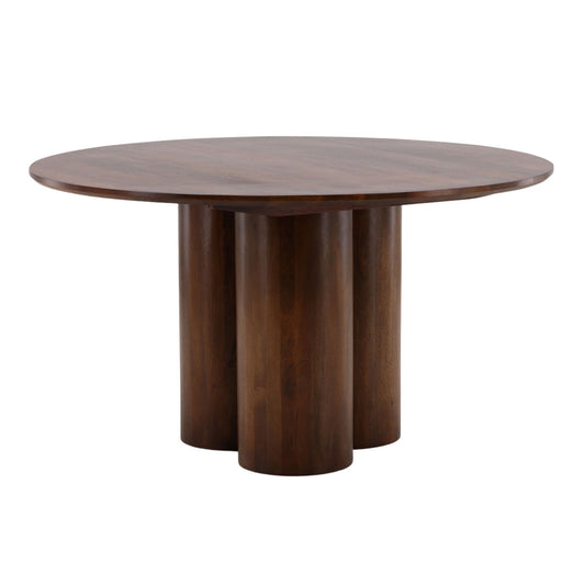 Medium Brown Mango Wood Table 54 in Wide
