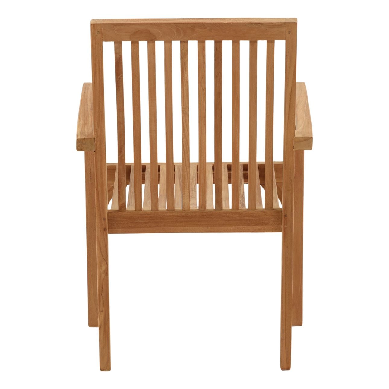 Natural Finish Teak Wood Chair 23 in Wide