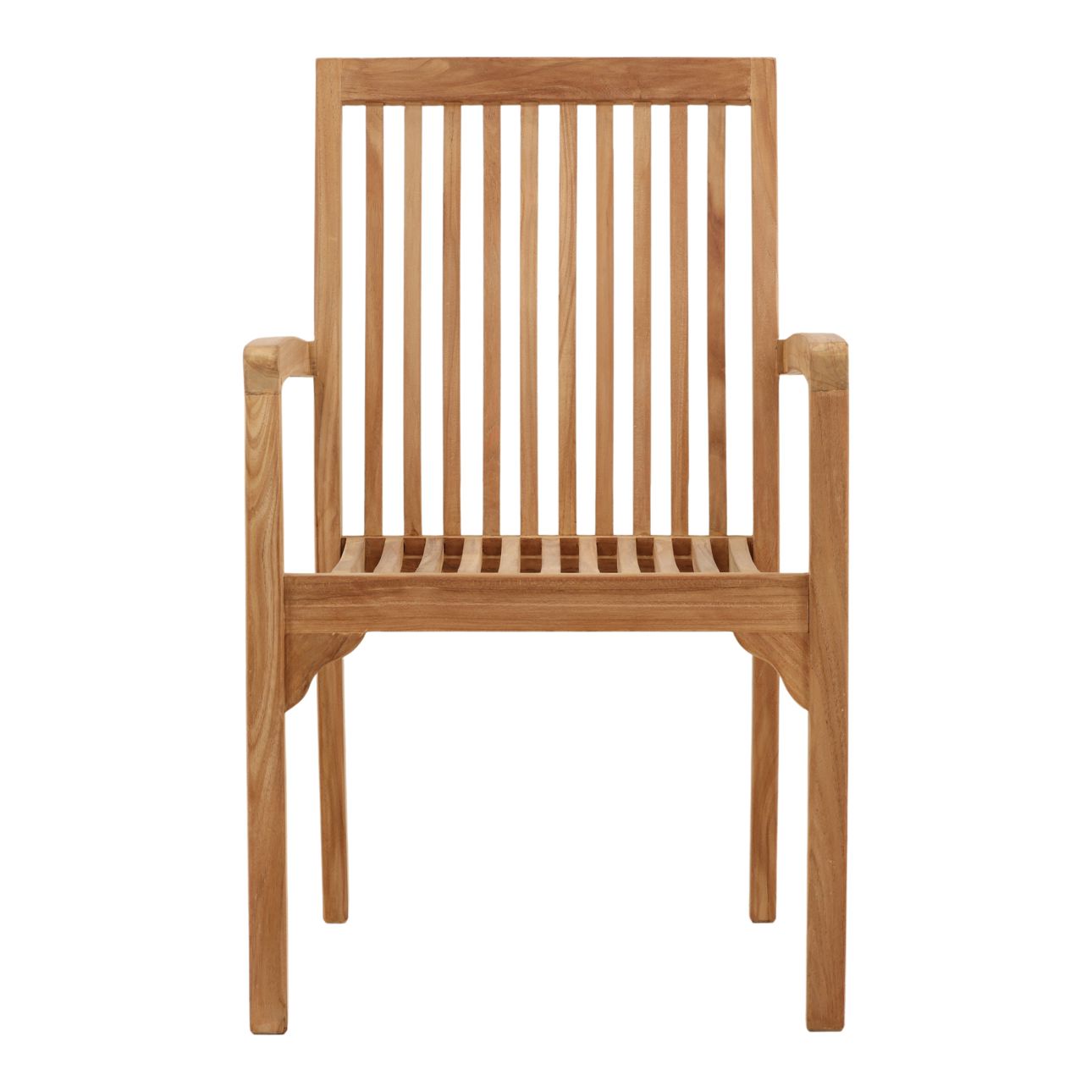 Natural Finish Teak Wood Chair 23 in Wide