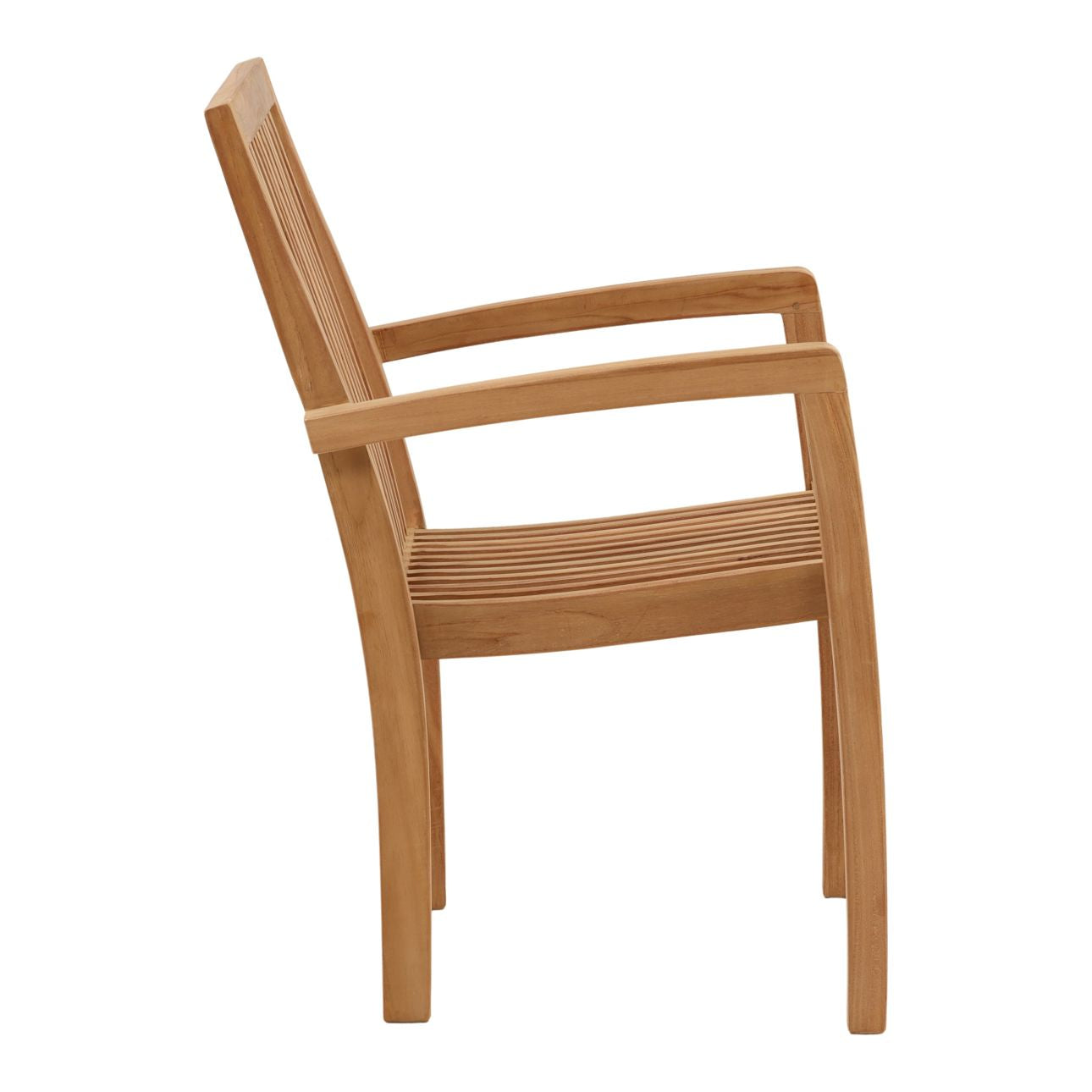 Natural Finish Teak Wood Chair 23 in Wide