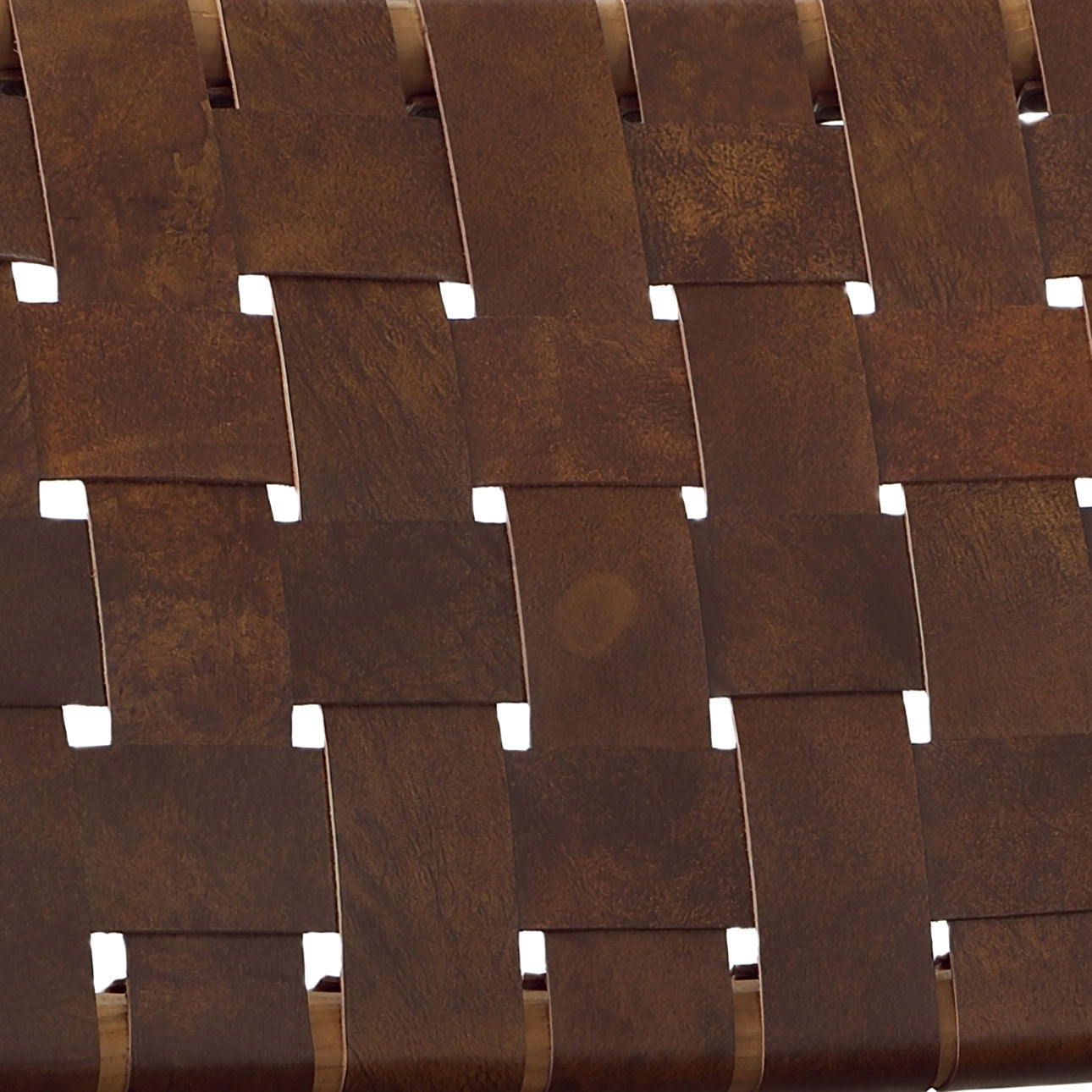 Natural Finish with Brown Leather Teak Wood and Full Grain Leather Chair 27.5 in Wide